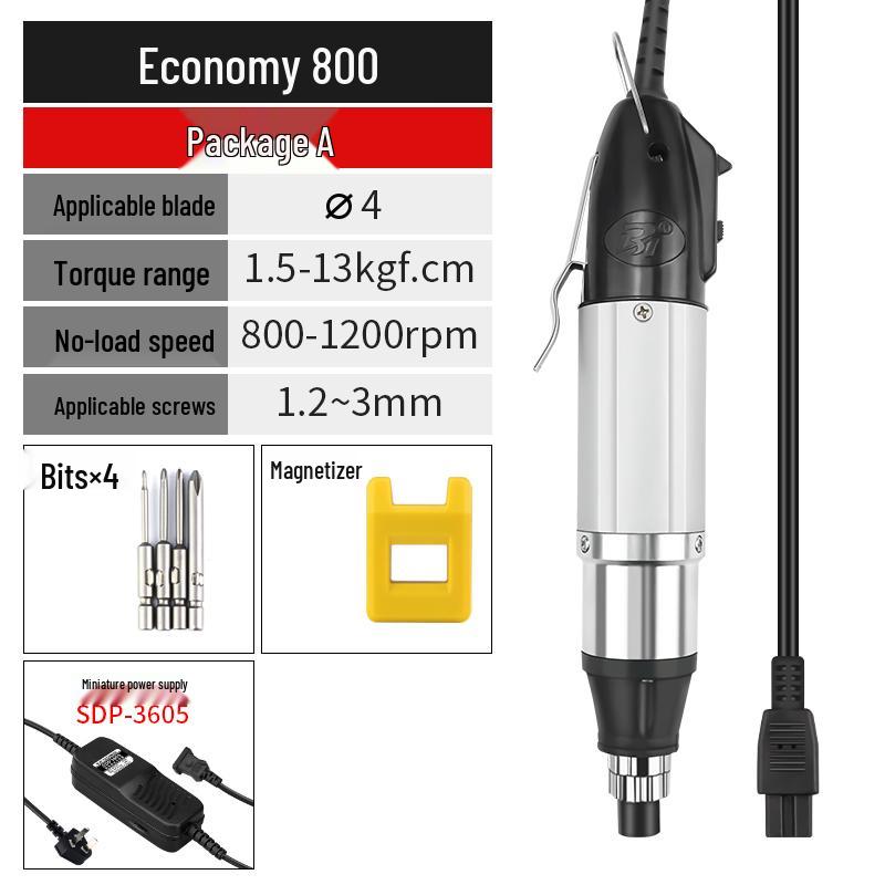 220V Electric Screwdriver for Home & Device Repair - Straight Handle for Phones & Laptops