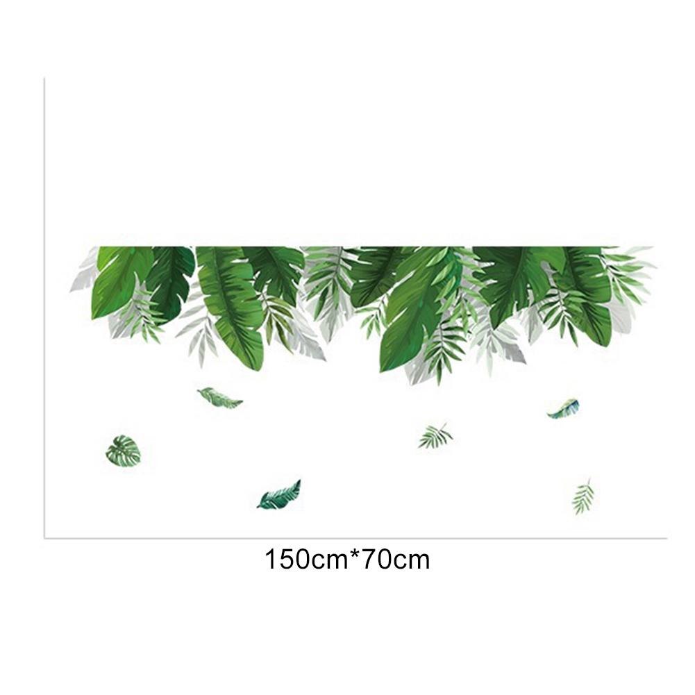 Sweet Room,Fresh Greenery Leaves Plant Wall Sticker Living Room Bedroom Home Wall Sticker