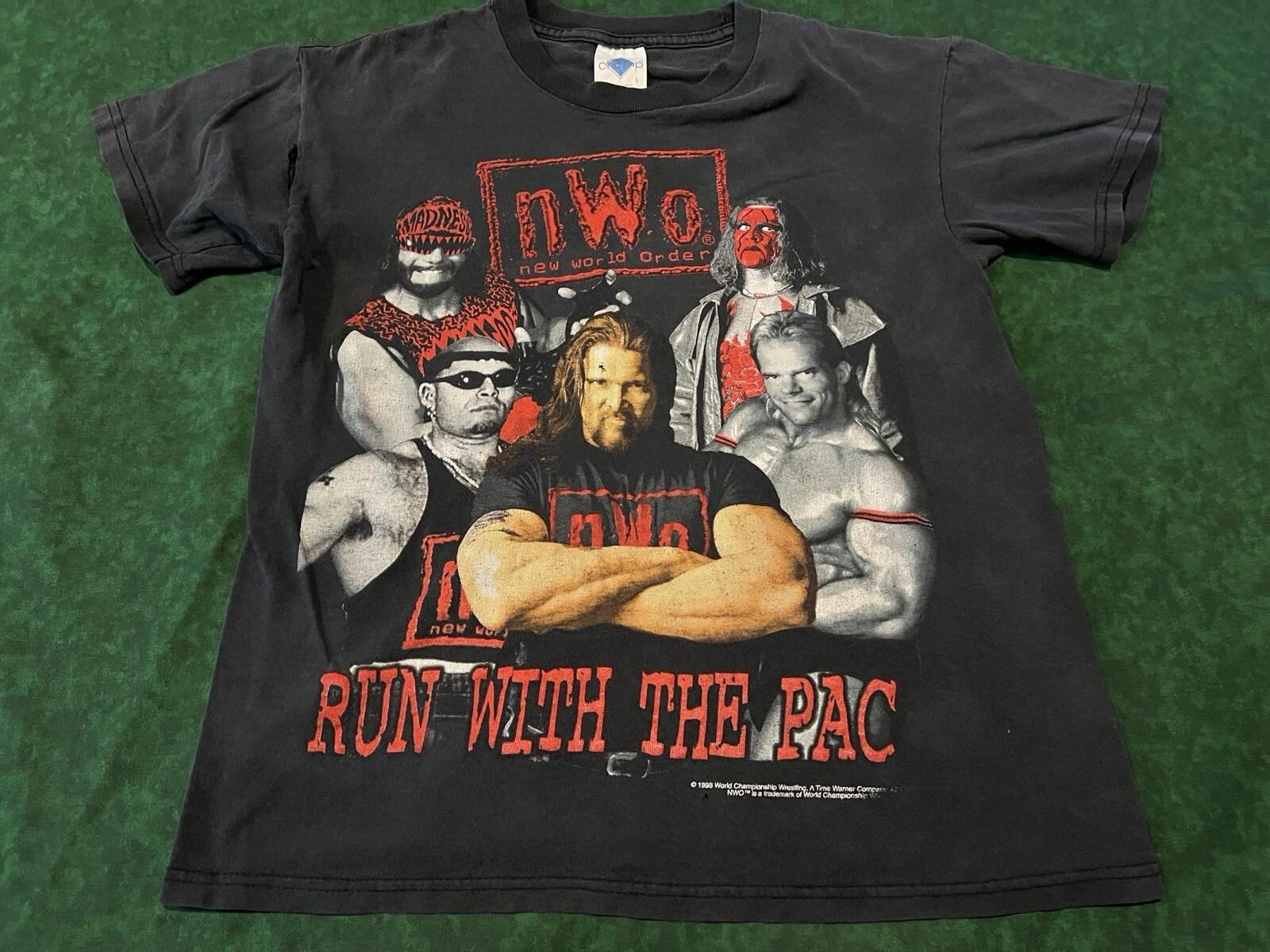 Vintage Run With Pac Shirt NWO Sting Macho Man Lex Luger Konnan Kevin Nash - SML Unisex T-Shirt L