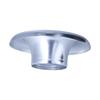 73mm/2.9in Presa d'aria fredda corta Ram per auto Tromba Turbo Adattatore Velocity Stack in AlluminioArgento