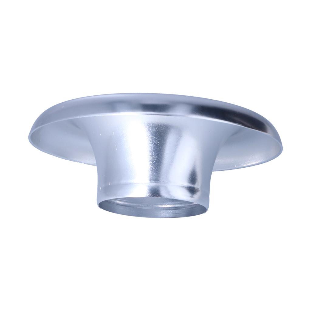 73mm/2.9in Presa d'aria fredda corta Ram per auto Tromba Turbo Adattatore Velocity Stack in AlluminioArgento