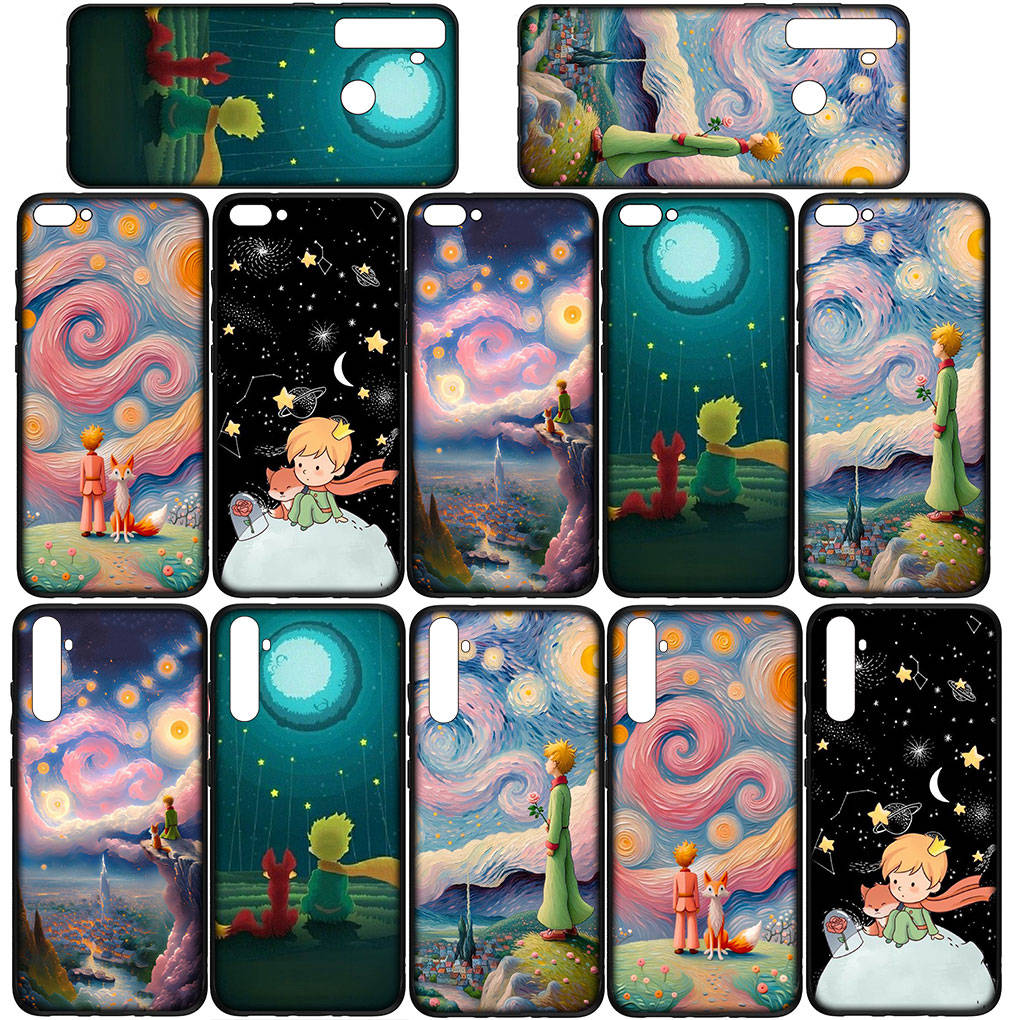 Cover for iPhone 16 15 Xiaomi Redmi Note 14 13 12 11 Pro Max X 8 9 16e Samsung Galaxy S25 S24 S23 Moto OPPO Huawei Anime The little Prince Phone Case