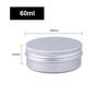 5 Ml 10 Ml 15 Ml 30 Ml 50 Ml 80 Ml Round Aluminum Box Tin Can Screw Lid Storage Scented Candle Lip Balm Oil Empty Jar 10 Pcs