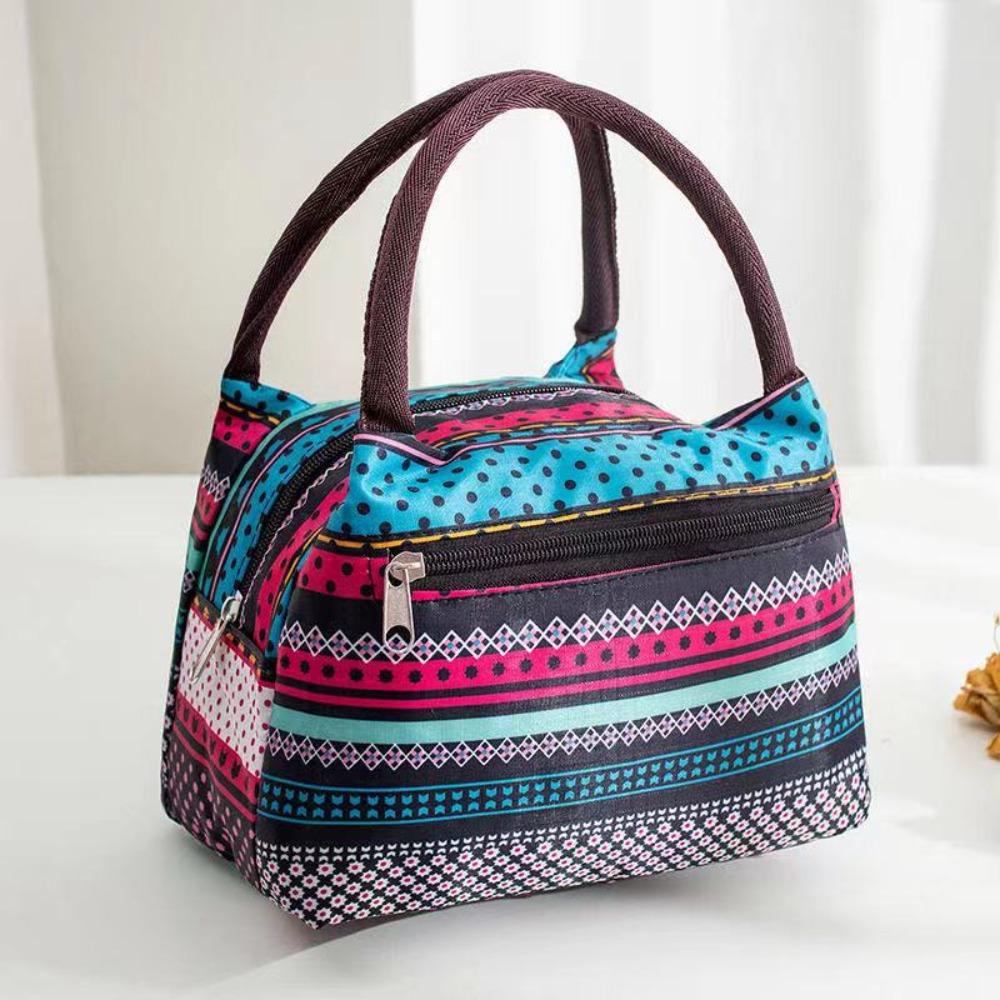 Portable Adult Kids Oxford Cloth Insulated Lunch Bag Camping Food Drink Cooler Bag Picnic Travel Bag Waterproof Food Storage Box