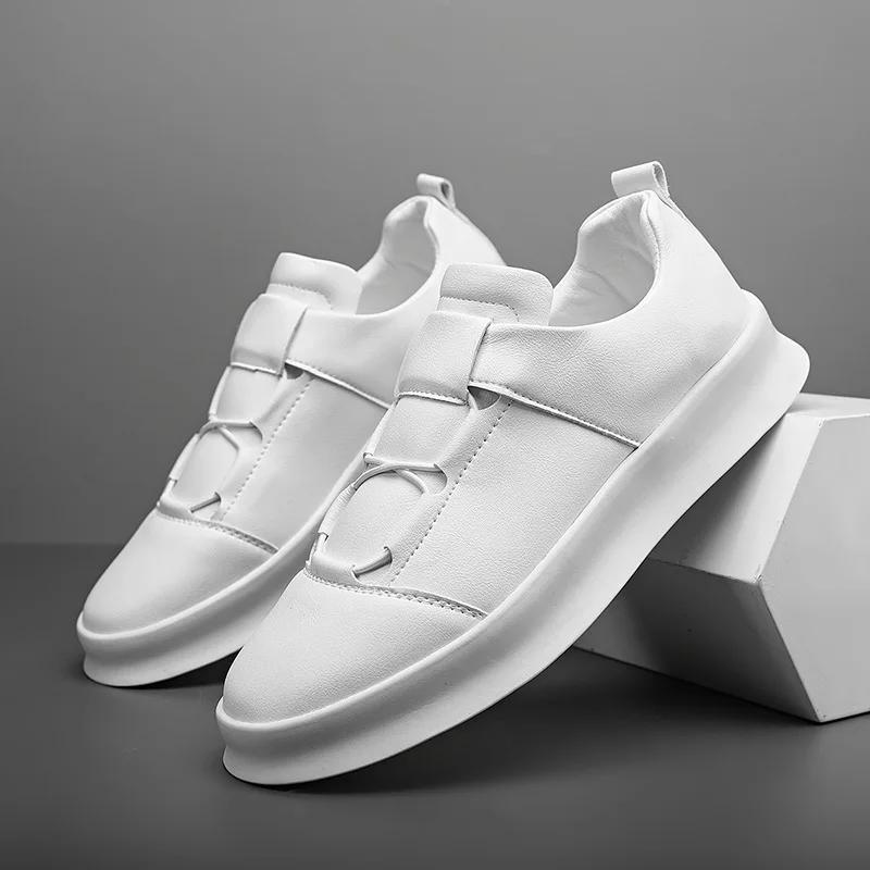 

Повседневные кроссовки для улицы, мужская обувь для ходьбы, повседневная и удобная, мужская обувь для вождения, мужские кеды 39-44 44 белый