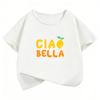 Graphic Ciao Bella Lemon Harajuku T Shirts Short Sleeve Kids Childrens Tshirt Boys Girls Casual Top Tee Summer Spring