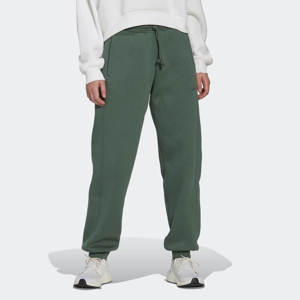 adidas All Season Pants With Logo Embroidery Women Pants Green HK0443
