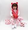 48cm Cloth Body Fawn Short Curly Hair Reborn Doll Toy