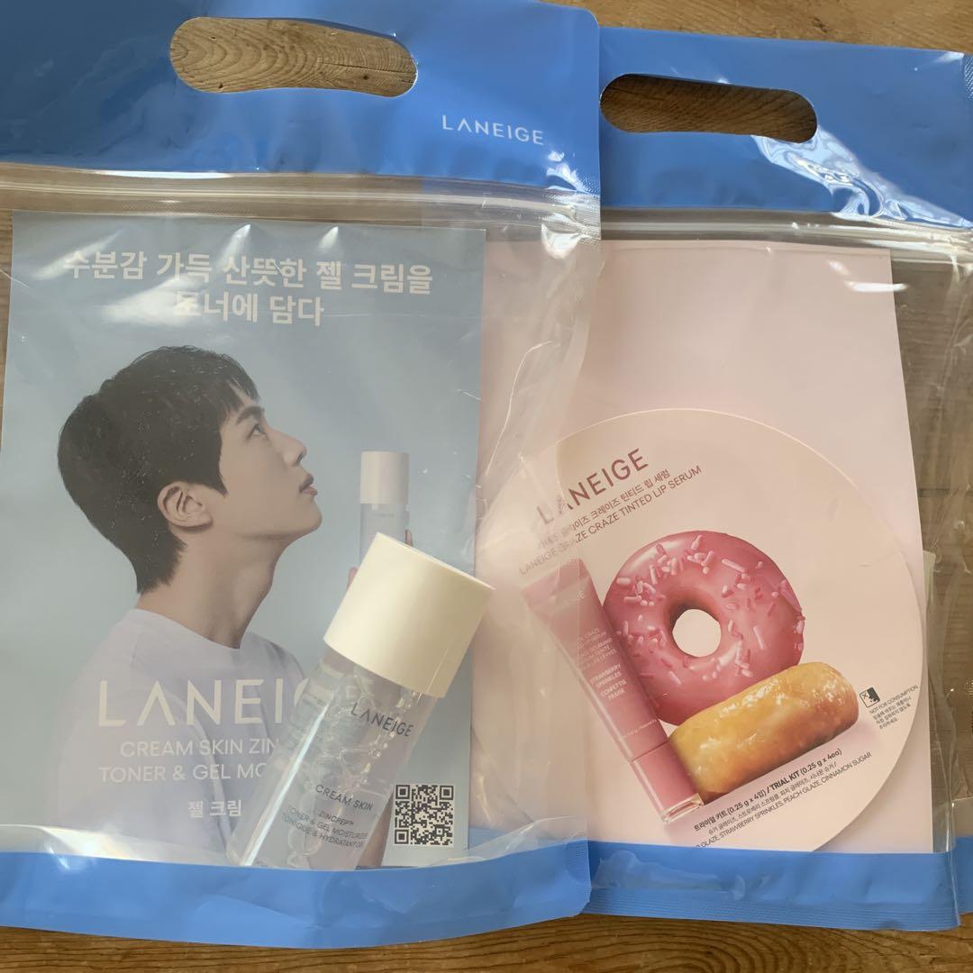 

[Б/У] BTS FESTA Джин Сокджин Лосьон и помада Laneige, 2 шт.