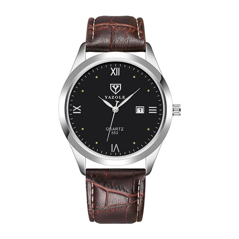 Top Brand New Men's Watch Calendar Luminous Student Watch Men's Fashion Business Watch