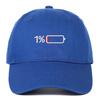 Hot Sale 1% Battery Embroidered Baseball Cap – Classic Cotton Dad Hat for Women & Men, Casual Sun Hat