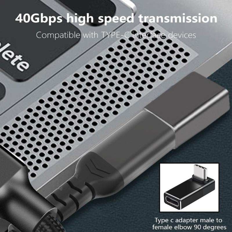 USB C Adapters TypeC Male to Female Adapters Extenders Support 240W Fast Charging 40Gbps Data 8K@60Hz VideoOutput