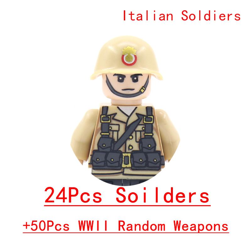 Non-Toxic Wwii Military North African Campaign Wheeled Armored Vehicle Tank Cannon Soldier Figures Building Blocks Weapon Truck Army Toy