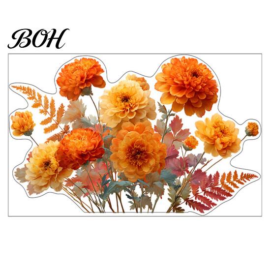 Waterproof Switch Sticker Removable Flower Sticker, Colorful Rose Peony Wall Protective Cover Decals, DIY Light for Bedroom Living Room PVC