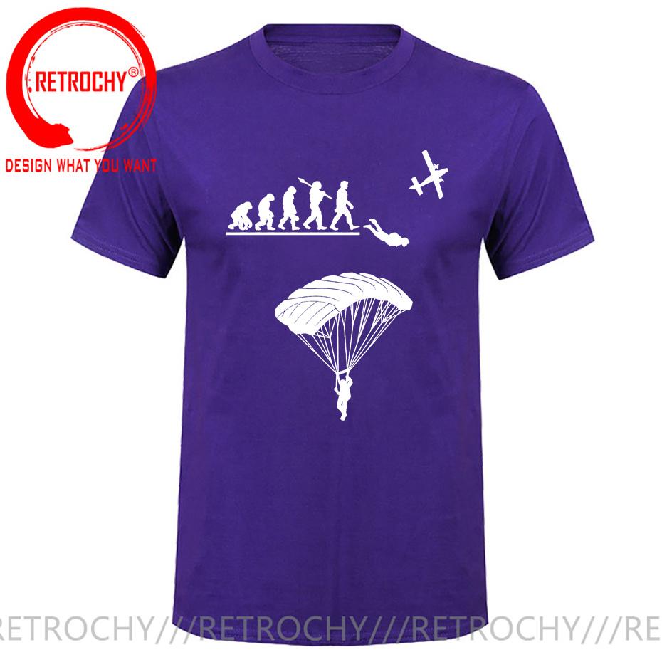 Paragliding Skydiving Evolution T Shirt Unisex Evolution Of Skydiver Tshirt Skydive Parachuting Lover Tee Shirt Paraglider Tshirt