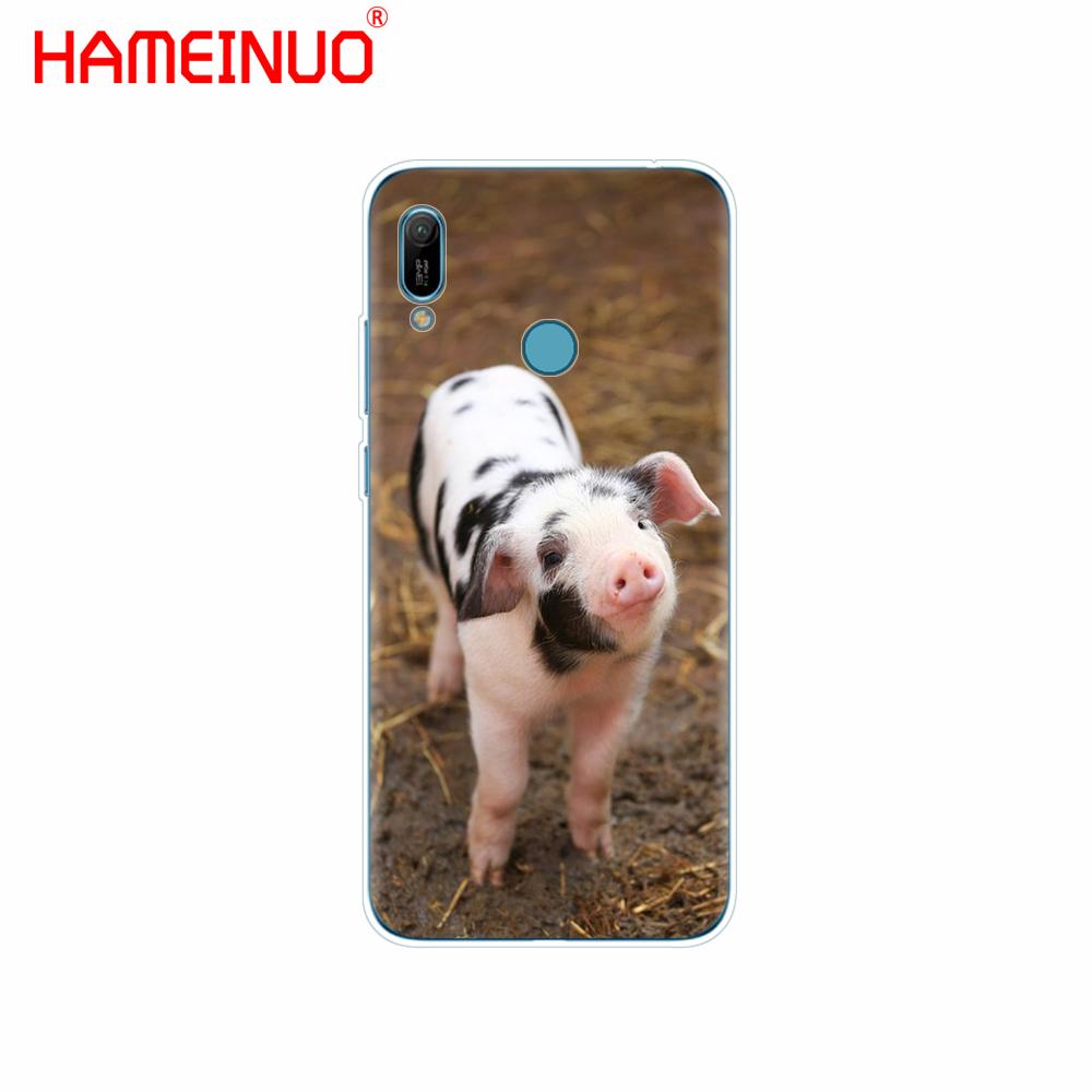 

Силиконовый чехол для телефона huawei Y5 Y6 Y7 Y9 PRO PRIME 2019 Honor 8s 8a 20 LITE PRO 10i view 20 V20 забавный милый милый поросенок honor 20 lite