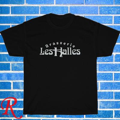 Neu!  Les Halles Manhattan Logo Schwarz Grau Marineblau Weiß Größe S-5XL Unisex T-Shirt