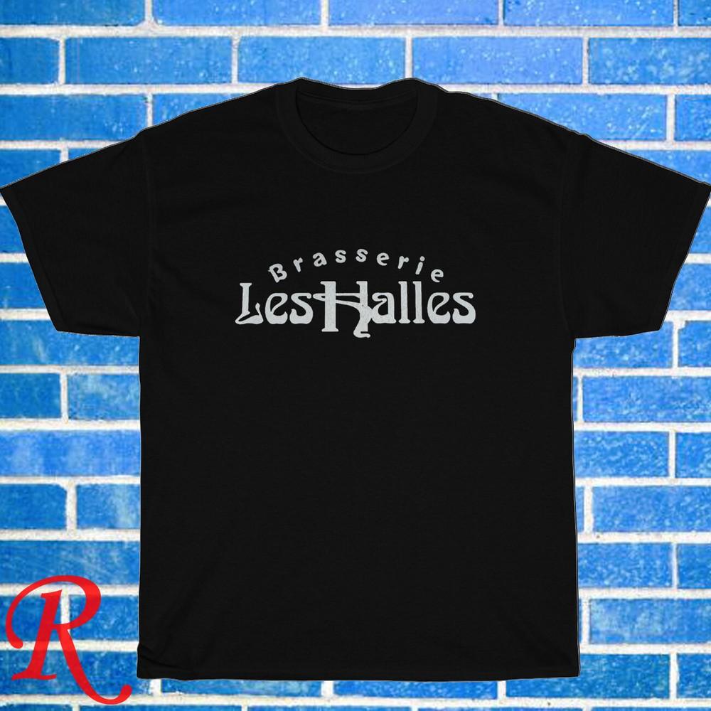 New! Les Halles Manhattan Logo Black Grey Navy White Size S-5XL Unisex T-Shirt