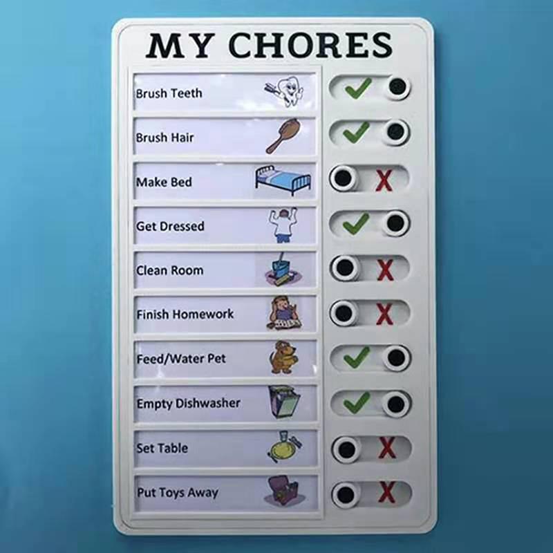 Memo Plastic Board Rv Checklist My Chores Reusable Elder Care Reminder Tool