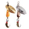 Rotating Spinner Spoon Fishing Lure Artificial Metal Sequins Bait 5.5Cm/2.7G Single Hook Wobblers Bass Trout Perch Pesca