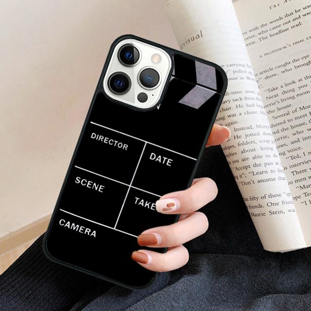Film Movie Clapperboard Clapper Board Phone Case Back Cover for iPhone 17 Air 16 15 14 13 11 12 Pro Max Plus