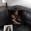 OOutlander Movie Cushion Cover Natural Linen Organic Fabric DoubleSided Printing Sofa Home Decor Gift Pillow Case