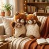 Almofada Decorativa de Animais Fofos Não Tóxica 50cm Cão Gato Foca Macia Acalmante Brinquedo de Pelúcia Boneca Companheira de Sono Para Decoração de Sofá Quarto