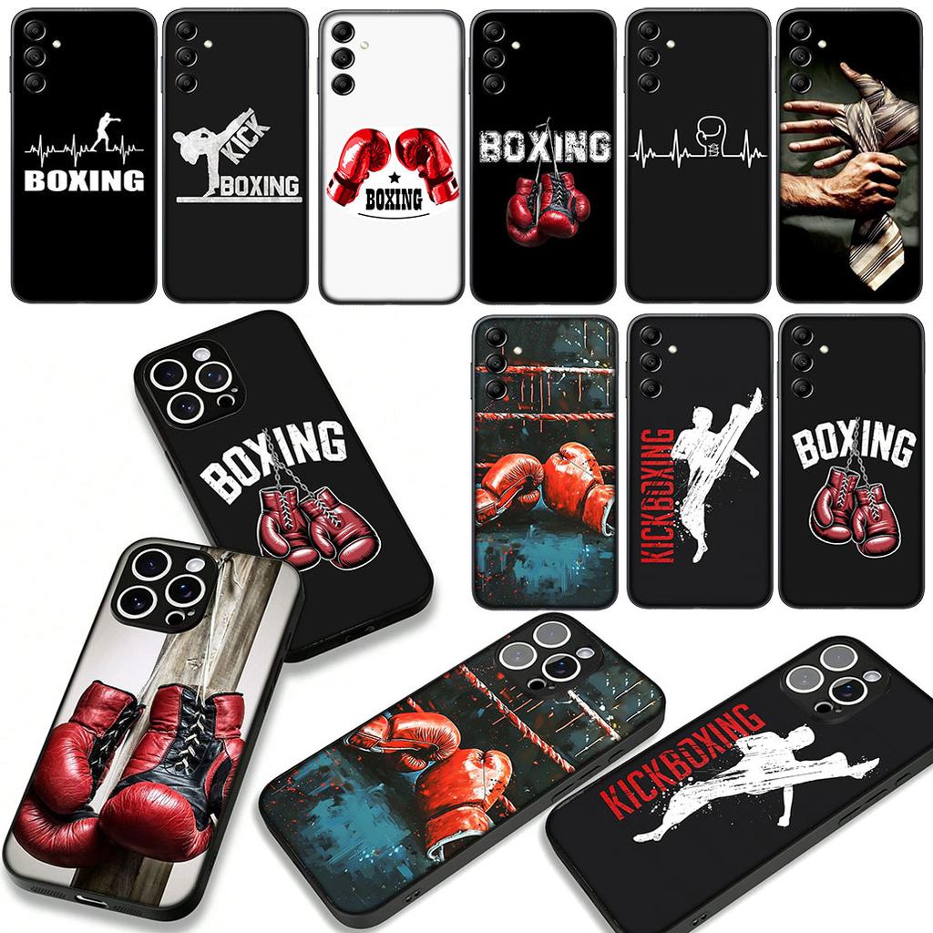 Strong Boxing Gloves Kickboxing Cover Phone Case for Apple iPhone 17 16 15 11 Pro XS Max XR 6 7 8 Plus + SE 2020 5 16E