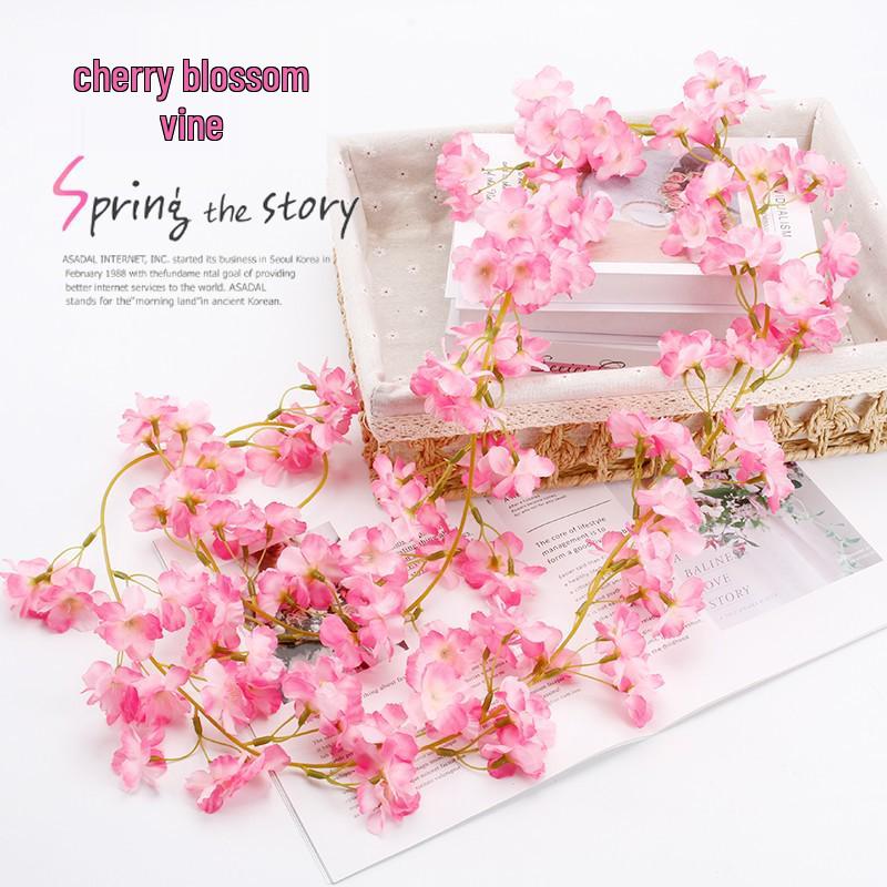 Искусственная роза, вьющаяся лоза для украшения балкона, потолка и ротангового кресла