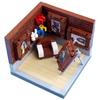 MOC City Church Bedroom Hospital Building Blocks Studio Christmas Cabin Mini Bricks Model Printed Figures Scene Kids Toys Gifts
