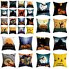 Halloween Themed Cushion Cover With Super Soft Short-pile Velour Material