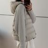 Fashion Female Short Coat Winter Jackets Hooded Knitted Sleeves Loose Thick Warm Women Parkas