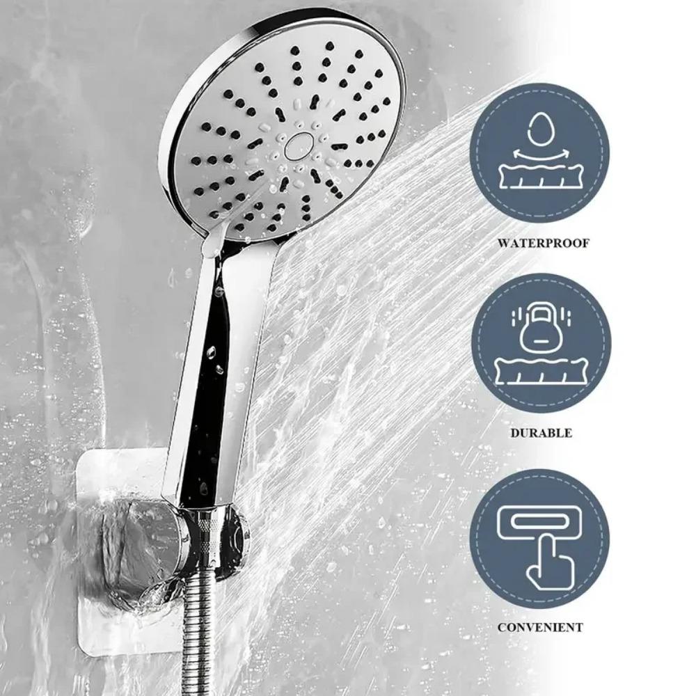 1PCS Universal Shower Head Bracket Self-adhesive Wall Mounted Adjustable Bathroom Shower Head Fixed Bracket Bathroom Accessories