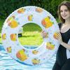 Inflatable Swim Ring Glitter Fruit Print Pool Float Adult PVC Water Tube Summer Beach Pool Party Floating Ring Yacht Accessories