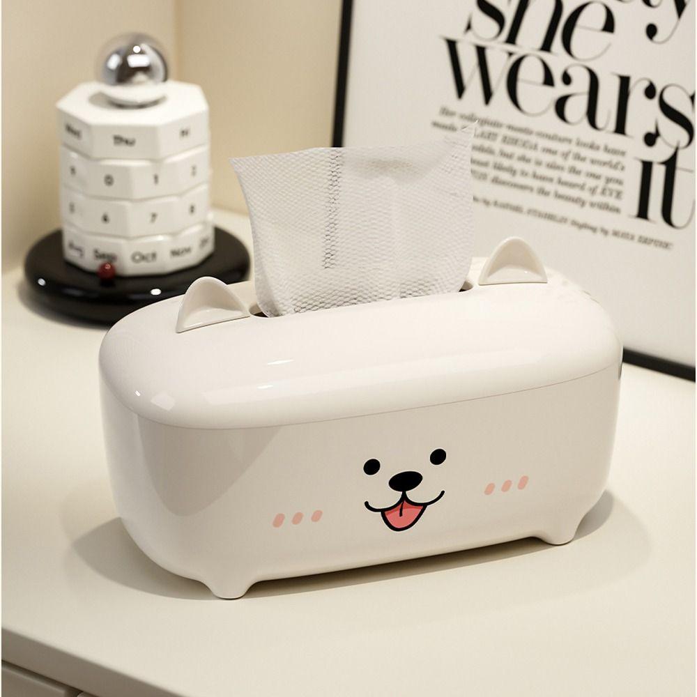 Decorative Facial Tissue Dispenser Cartoon Animal Shape Paper Towel Holder  WC Bathroom