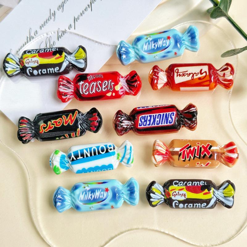 Resin Candy Food Simulation: DIY Jewelry, Phone Case, Crocs Patches, Hair Clips & Accessories.