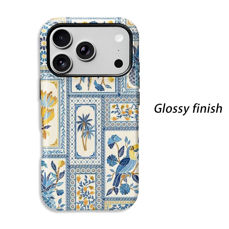Exotic Aviary Tropical Palm Pineapple Art Graphic Film Aesthetic Protective Shockproof Bumper Phone Case Cover For iPhone 13 14 15 16 17 Pro Max Plus