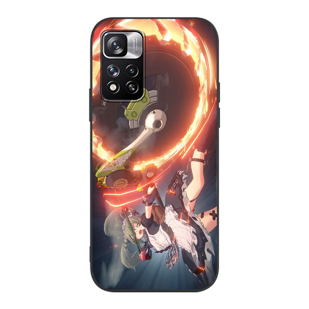 Anime Zenless Zone Zero Hülle für Xiaomi Redmi 10A 10C 9C 12C 9A 9i 10 12 9 Prime 9T K40 Pro Schwarze Weiche TPU Handyhülle
