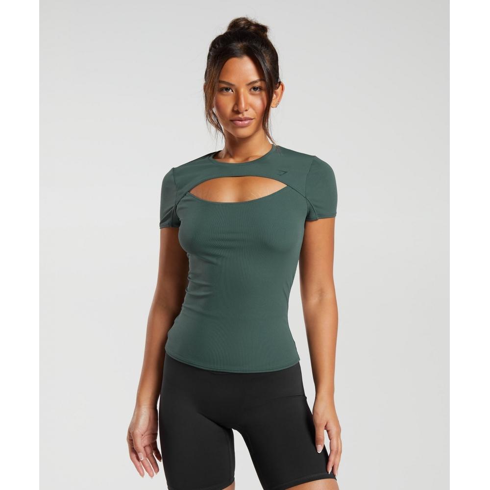 

GYMSHARK Elevate Top Противотуманный зеленый B4A8A ECBL