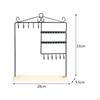 Jewelry Necklace Earring Display Rack Removable Hanger Rectangle Stand for