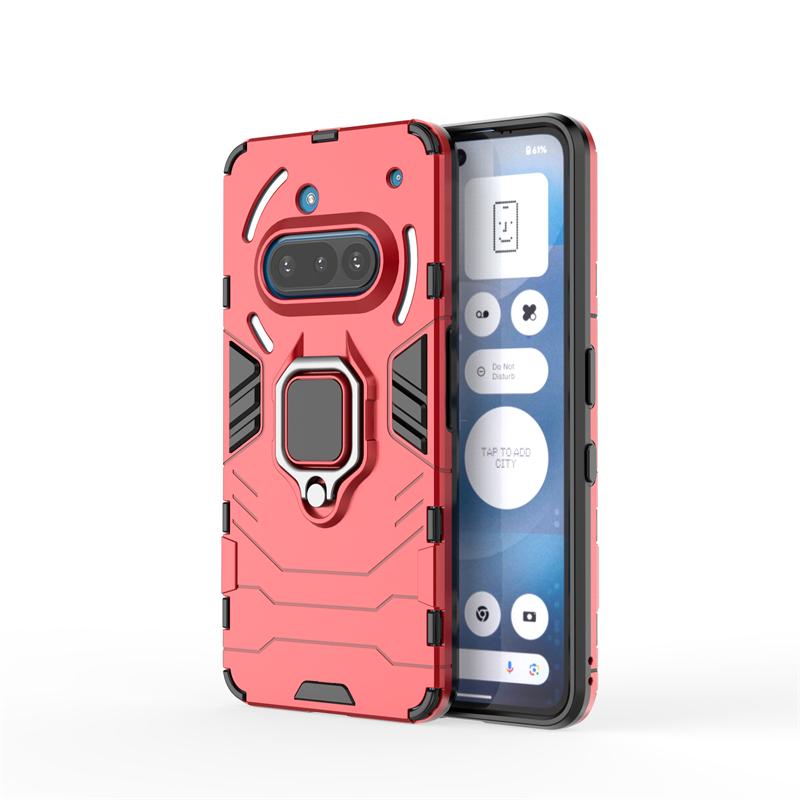 

Чехол для Nothing Phone 3a Противоударная броня Магнитная подставка Задняя крышка Чехол для Nothing Phone 3a Pro Чехол для Nothing Phone 3a Nothing Phone 3a Pro красный