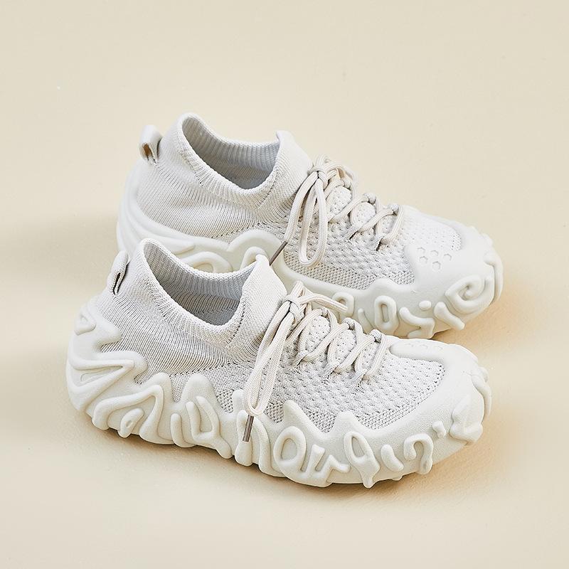ins Korean version of flying woven shoes 2025 summer new student sports shoes fitness running casual shoes breathable XFE007