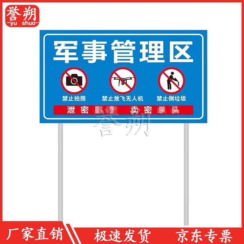 Military Management Zone Warning Sign