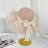 Straw Beach Hat Bow Ribbons Straw Cap New Sun Hat  for Women