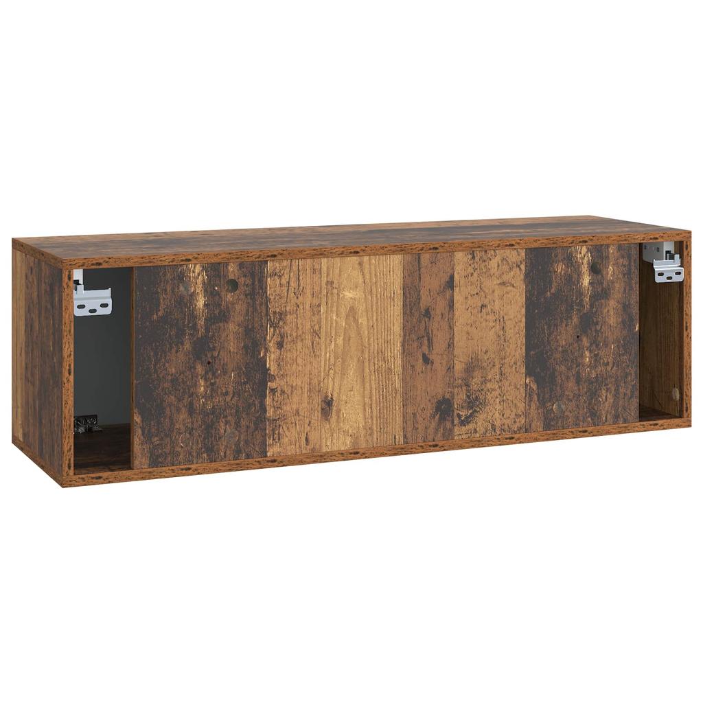 Wall Mounted TV Cabinet Reclaimed Wood Look 98 x 31 x 30 cm Engineered Wood