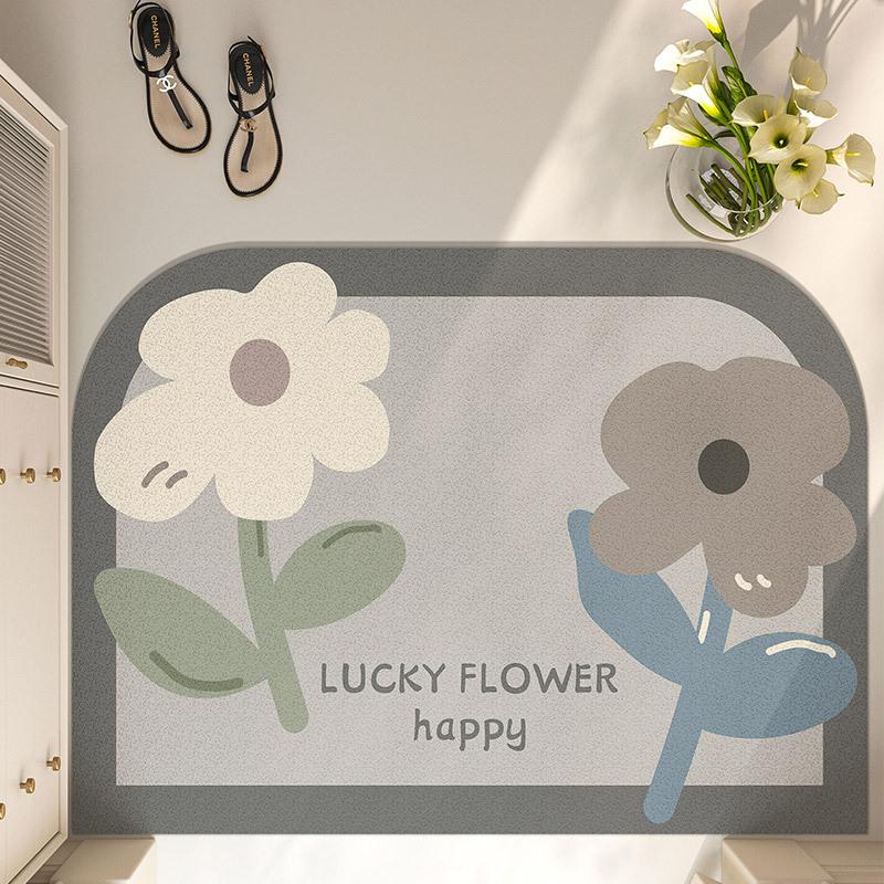 

Wire Ring Floor Mats Dirt-resistant Machine Washable Foot Pads Living Room Doorway Entrance Door Mats Scraping Mud Rubbing Dirt Entrance Mats 40 * 60cm