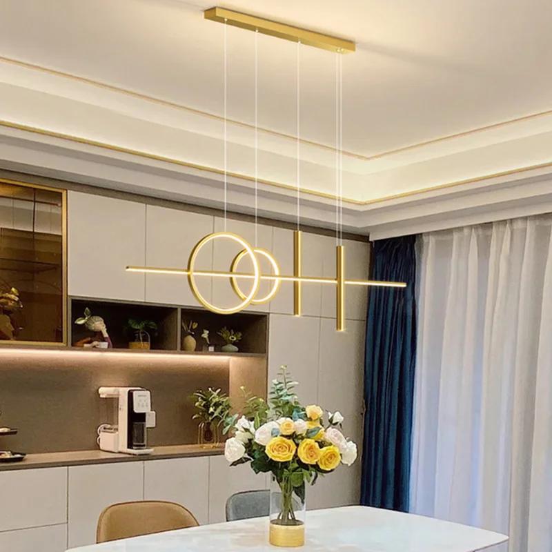 Nowoczesna lampa wisząca LED Żyrandol nad stół jadalny Do jadalni Kuchni Dekoracja domu Lampa wisząca Oprawa oświetleniowa do wnętrz Żyrandol