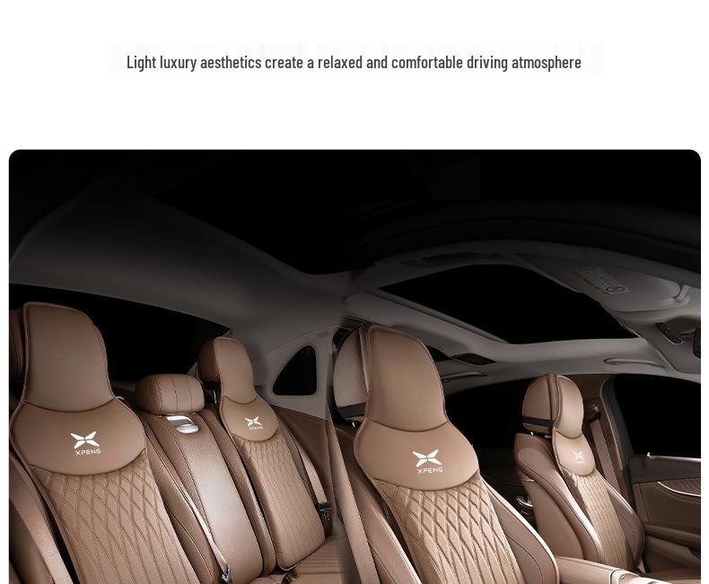 Breathable All-Season Seat and Back Cushions for Xpeng Car Models P7, P5, G3i, G9, G6, G7