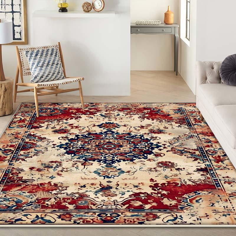 Bohemian Retro Carpet Living Room Persian Decoration Sofa Easy Cleaning Rug 200x300cm Customizable Bedroom Non-slip Mat Floor
