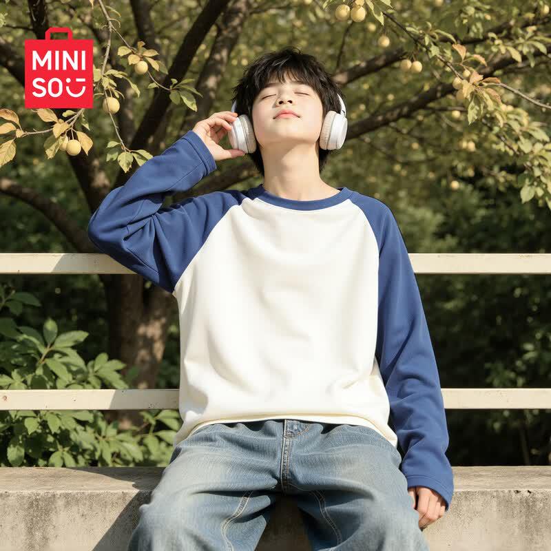 Miniso Kids' Pure Cotton Long Sleeve T-Shirt
